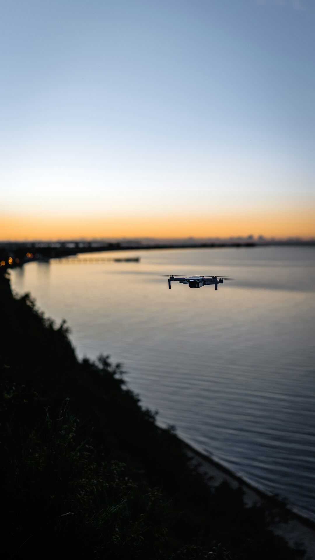drone filming landscape