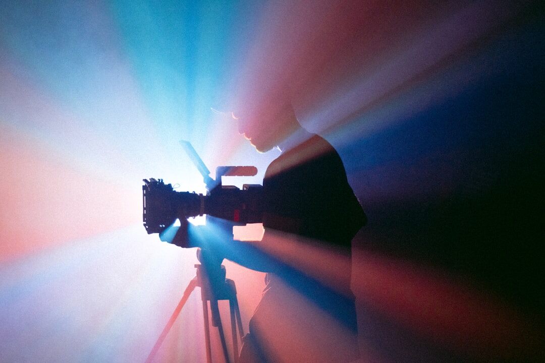 cinematographer adjusting lights