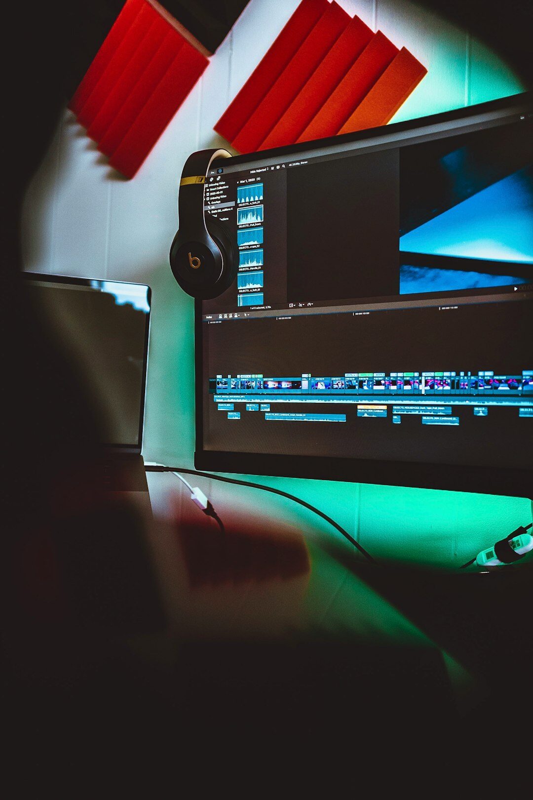 film editing workstation