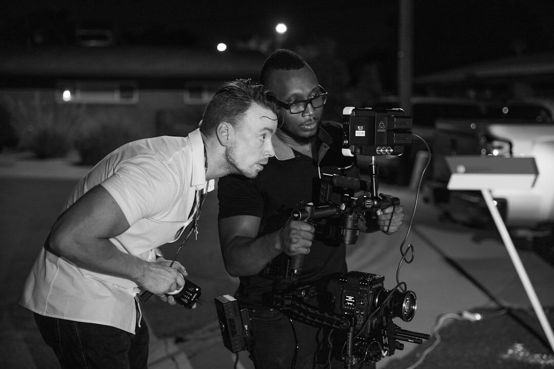 young director on film set